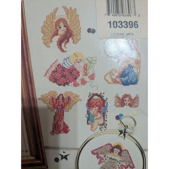 50 Cross Stitch Angels ASN Pattern Book 3648 Sam Hawkins Cherub Guardian Wings - Picture 3 of 9